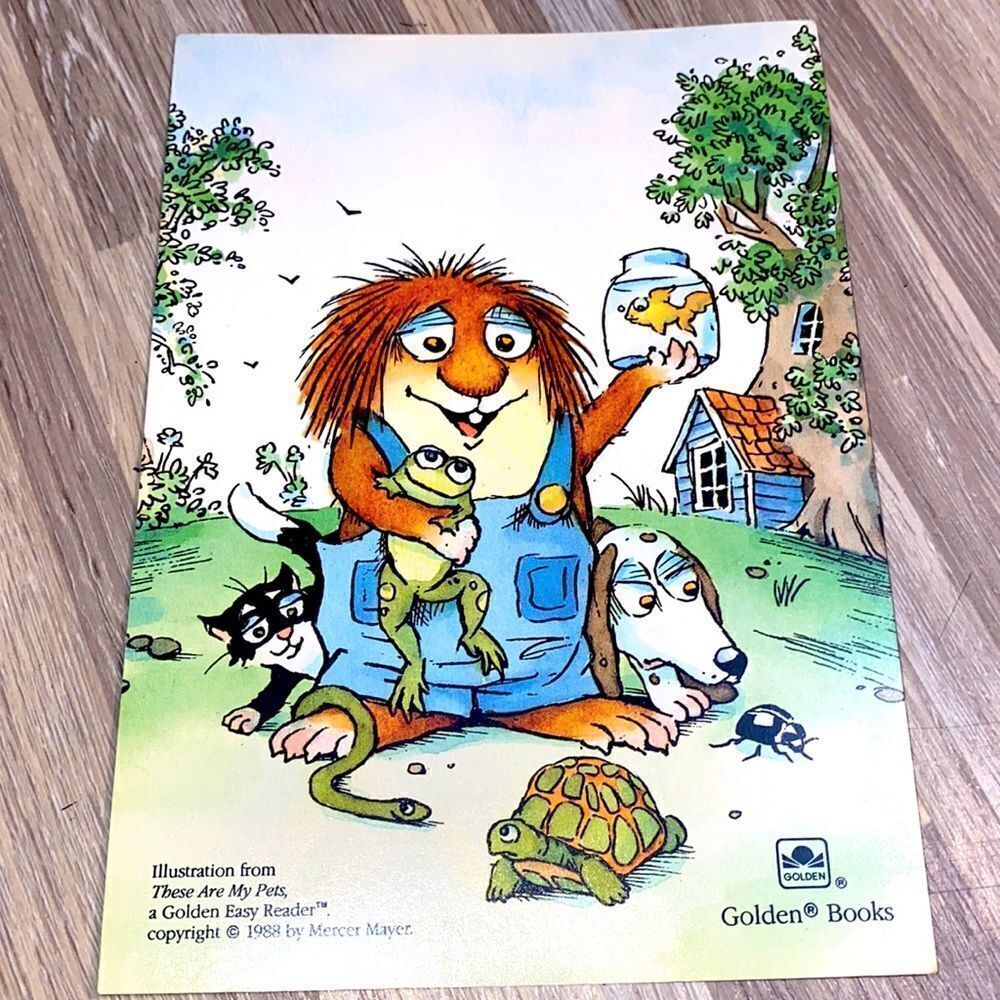 Mercer Mayers Little Critters postcard vintage stationery wall art frame 80s